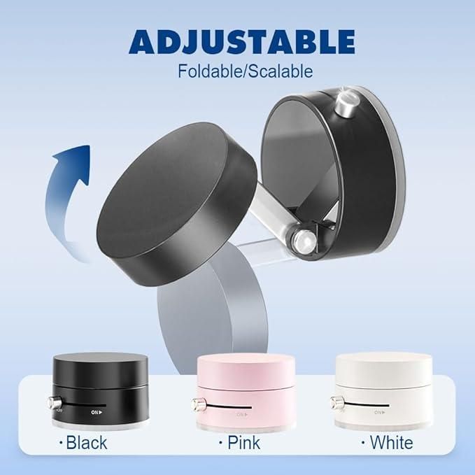 Vacuum Magnetic Suction Phone Holder – Foldable, 360° Rotatable & Works Everywhere!